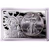 Image 1 : 1997 $1 American Silver Eagle Coin & 2oz Silver Bar Set