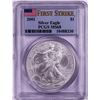 Image 1 : 2001 $1 American Silver Eagle Coin PCGS MS68 First Strike