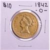 Image 1 : 1842-O $10 Liberty Head Eagle Gold Coin