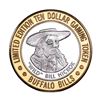 Image 1 : .999 Fine Silver Buffalo Bills Primm, Nevada $10 Casino Limited Edition Gaming Token