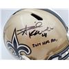 Image 2 : Alvin Kamara Autographed New Orleans Saints Full Size Speed Replica Helmet "2017 NFL ROY" (Beckett)