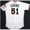 Image 1 : Miami Marlins Ichiro Suzuki Autographed White Majestic Authentic Flex Base Jersey (IS Holo)