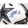 Image 2 : Troy Aikman Autographed Dallas Cowboys Lunar Eclipse White Full Size Replica Speed Helmet (Beckett)