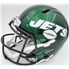 Image 2 : Zach Wilson Autographed New York Jets Green Full Size Replica Speed Helmet (Beckett)