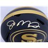 Image 2 : Joe Montana Autographed San Francisco 49ers Black Eclipse Full Size Authentic Speed Helmet (Beckett)