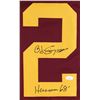 Image 2 : O.J. Simpson "Heisman 68" Authentic Signed Maroon Pro Style Jersey (JSA)