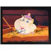 Image 1 : ANGELA LANSBURY AND BRADLEY PIERCE DUAL SIGNED BEAUTY AND THE BEAST 8 X 10 (RA COA)