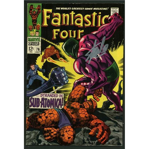 STAN LEE SIGNED MARVEL COMICS FANTASTIC FOUR NO.76 (PSA COA)