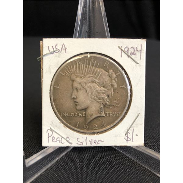 1925 US PEACE SILVER DOLLAR