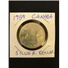 Image 1 : 1959 CANADIAN SILVER DOLLAR .800 SILVER