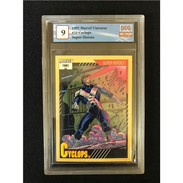 1991 MARVEL UNIVERSE CYCLOPS (GCG 9)