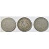 Image 2 : 1883 W/C GOOD, 89 VG & 92 F LIBERTY NICKELS
