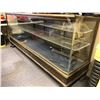 Image 1 : Large antique oak & glass display showcase - approx. 8ft across x 3 1/2ft tall x 2ft depth (some rep