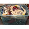 Image 1 : Plastic storage bin filled w/ special effects industry assorted hose lines