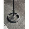 Image 2 : 2 tone beige outdoor patio umbrella w/ metal base