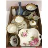 Image 2 : Box of assorted collectible porcelain pcs - Hammersley & Co. England/ Wedgewood/ ZiSi & Ci Bavaria/ 