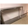 Image 2 : Group of 3 commercial restaurant kitchen stainless steel prep table shelves - one 6ft section & two 