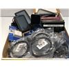 Image 2 : Box of assorted electornics & electronic accessories - 2 TOMTOM's/ Apple iPhone (not working)/ assor