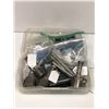 Image 1 : Box full of osborne fitters hammers & assorted punches used for leather work