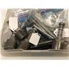 Image 2 : Box full of osborne fitters hammers & assorted punches used for leather work