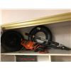 Image 1 : 2 wheelbarrow tires/ Black & Decker grinder & Fiskars pruners