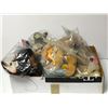 Image 2 : Box of assorted collectible stuffies - Loonie Tunes/ ET/ Garfield etc. (some in factory sealed bags)
