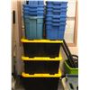 Image 1 : Group of 13 plastic storage bins w/ lids