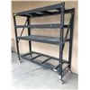 Image 2 : Black Heavy Duty Rack Shelf - Approx - 78 x 24 x 71