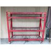 Image 1 : Red heavy duty rack shelf - Approx 77 x 24 x 71