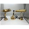 Image 1 : 2 Banker lamps & 1 gun lamp