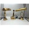 Image 2 : 2 Banker lamps & 1 gun lamp