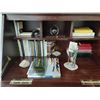 Image 4 : Secretary’s Desk with Stacked Cabinet, Few Books & Decorations