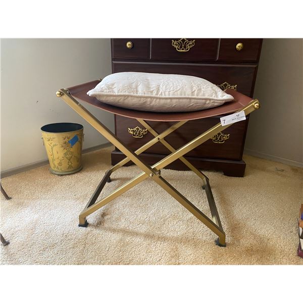 Leather Folding Seat