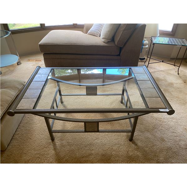 Glass-Top Coffee Table