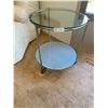 Image 2 : 2-Tier Glass-Top End Table on Wheels