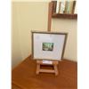 Image 1 : Small Original Nature Painting and Easel by D.E. Ripley