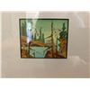Image 2 : Small Original Nature Painting and Easel by D.E. Ripley