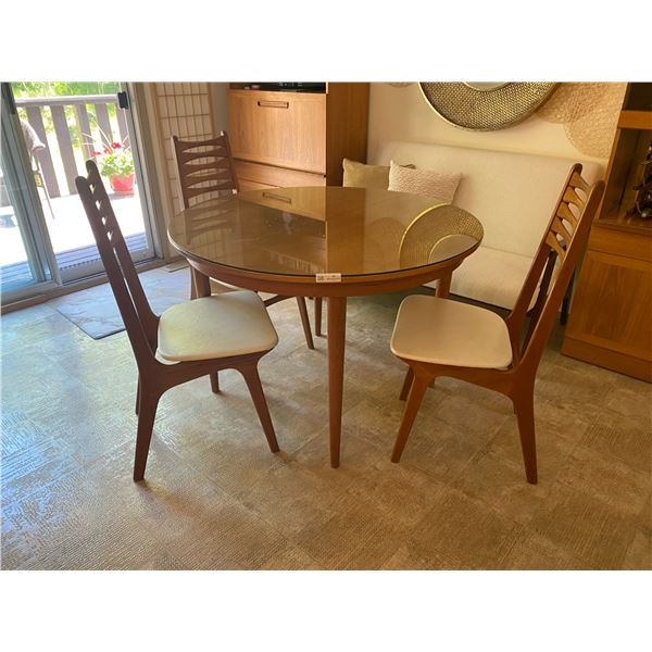 Teak Dinner Table with 3 Chairs