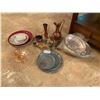 Image 1 : Brass Jugs, Mini Pewter Cups, Serving Trays & More
