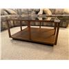 Image 1 : Glass-Top Coffee Table