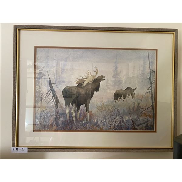 Original Moose Watercolour by D.E. Ripley