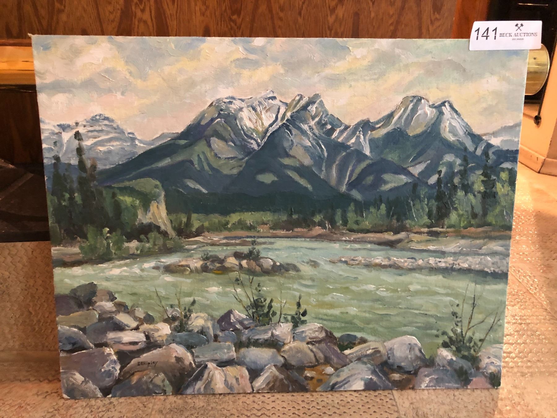 Unframed Painting by D.E. Ripley