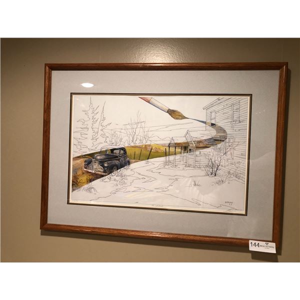 “Brushstroke” Print by D.E. Ripley (Signed)