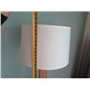 Image 10 : Renaissance Floor Lamp GR-LT-2 w/ Square Wooden Pole & White Drum Shade 18"D x 68"H
