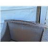 Image 23 : Qty 2 Synthetic Rattan Armchairs 28"x27"x25" w/ 2 Ottomans & Matching Table 14"Dx20"H