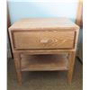 Image 2 : Qty 2 Samuelson Wooden Nightstands w/ Drawer & Undershelf 24"x21"x26"H