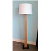 Image 1 : Renaissance Floor Lamp GR-LT-2 w/ Square Wooden Pole & White Shade 18"D x 68"H