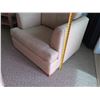 Image 10 : Beige Upholstered Armchair 35"x23"x28"H w/ Matching Ottoman 35"x22"x14"H