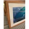 Image 3 : Large Framed Photographic "Big Wave" Signed Hank Foto 42-1/2" x 26"
