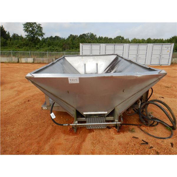 12' STAINLESS STEEL HYD SPREADER HOPPER (C3)